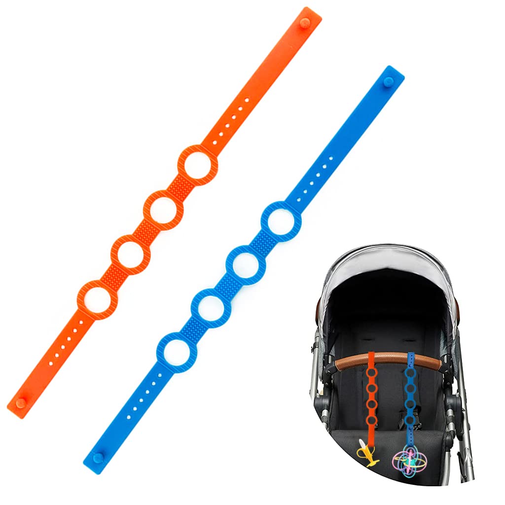 SNOWIE SOFT 2Pcs Pacifier Chain for Baby Present, Teether Toy Pacifier Anti Lost Clip Teething Toy, Food Grade Silicone Pacifier Clips Suit for Strollers, High Chair, Hanging Baskets, Cribs, Bag SNOWIE SOFT 2Pcs Pacifier Chain for Baby Present, Teether Toy Pacifier Anti Lost Clip Teething Toy, Food Grade Silicone Pacifier Clips Suit for Strollers, High Chair, Hanging Baskets, Cribs, Bag